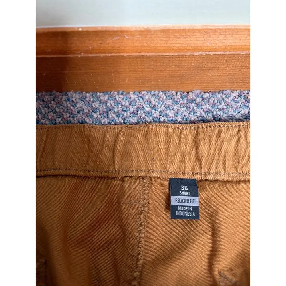 Carhartt Brown Rugged Flex Cargo Jogger 36 Short